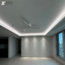 반도유보라 정문 앞 | 천안 두정동 반도유보라 우물천장 실링팬 조명 시공후기