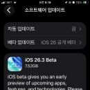 D-23 | iOS 26.3 beta1(23D5089e) 실사용 후기 및 배터리 성능