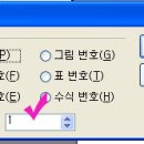 한글2007에서 쪽번호 페이지 설정방법 이미지