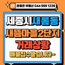 새롬동_새뜸8단지건너편 | 세종시 새롬동 새뜸마을2단지 메이저시티리슈빌 25년 봄 매매 거래 상황입니다.