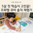 (주)아이큐비 | 프뢰벨 큐비 출시 : 5세 유아학습지(한글/수학) 체험 후기