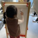 섬유 그림 그리기 입문 | 이케아 몰라 이젤 3년 사용 후기, 아이 그림 그리기와 학습 보드로 사용중