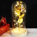 황금장미 카네이션 무드등 LED 유리돔 금장미 꽃 조명 선물 후기