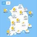 10월 19일 화요일 날씨 이미지