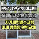 건영아파트 옆 | 분당 장안타운 건영아파트 자가발수코팅 미세방충망 시공 후기