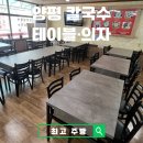 양평칼국수 원호도량점 | 구미 식당 테이블·의자 만족도 100% 납품