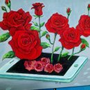 즐거운 아크릴화 이미지