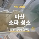 마산 소파청소 아무리 닦아도 찌린내 나는 패브릭 소파, 강아지 소변 완벽 제거 후기