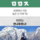 세계에서 가장 높은 산 Top 10 이미지