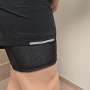 7351 | [남성 러닝반바지 추천] 2XU 에어로 메쉬 2in1 5인치 쇼츠 (BLK-SRF) 구매 후기