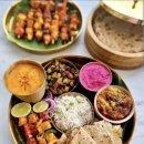 북인도 정식인 '탈리(North Indian Thali) 이미지