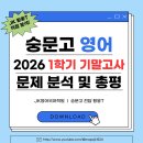 [숭문고 영어학원-JK영어국어학원] 황웅T 숭문고1 시험분석 및 총평