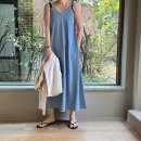 s.j soft(소프트) | 5.07 Soft Denim Sleeveless Maxi Dress / 소프트 데님 슬리브리스 맥시 원피스 !!