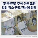 춘천중부 새마을금고본점 | 2025년 추석 신권 교환 일정·장소·한도 완벽정리(한국은행·시중은행)