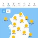 오늘의 날씨 🌞☔️☃️ , 2025년 3월 9일 일요일 이미지