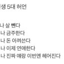 인생 5대 허언 이미지