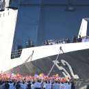 北, 신형 구축함 '강건'호 동해함대에 취역 이미지