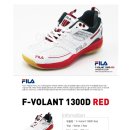 휠라 F-Volant 1300D Red 남여공용 배드민턴화 / 90,000 원 / 미니셔틀콕 증정 이미지