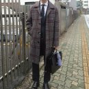 그레이휴 울 체크 와인 맥코트 착샷 및 후기