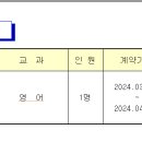 인천재능중 영어과 기간제 교사 모집 (~4월 24일) 이미지