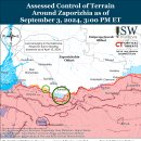 러시아 공세 캠페인 평가, 2024년 9월 3일(우크라이나 전황 이미지
