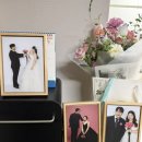 프레임액자 | [웨딩/액자] 보정 맛집 “나유어스”의 원목 띄움 프레임 웨딩 액자 후기