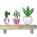 냅킨 아트 화분 만들기 이미지