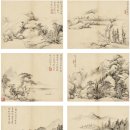 중국 서화 고미술품 장종창 (1686~1756) 산수화 책 张宗苍（1686～1756） 山水册 이미지