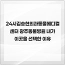 광주동물메디컬센터 | 24시김승현외과동물메디컬센터 광주동물병원 내가 이곳을 선택한 이유