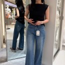 (주)아이즈온 | 포유어아이즈온리(FYEO) 추천템 - Vila stripe straight denim/ Suri v-neck knit (착샷,사이즈,할인 링크)
