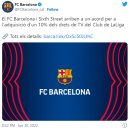 [오피셜] FC바르셀로나, Sixth Street 과의 향후 25년간 라리가 TV 중계권 10% 매각 계약 체결 이미지