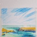 오일파스텔과 색연필 풍경그리기 이미지