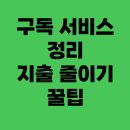 구독 서비스 정리로 지출 줄이기 꿀팁 🧾