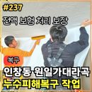 인창1로 | 237.[ 인창동누수 ] 인창 원일 가대라곡 화장실누수 누수 피해 복구 (목공 및 도배) 작업후기