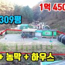 (8172) [소형전원주택] 토지 309평 + 주택 + 농막 + 하우스 ■ 1억4500만원 이미지