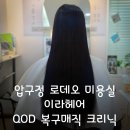 압구정로데오미용실 이라헤어 1인 헤어샵 QOD 복구매직 크리닉 받은 후기