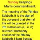 Sunday keeping=Man's commandment 이미지