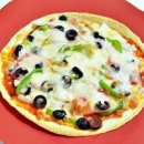 집에서 또띠아 피자 만들기 고르곤졸라 피자 간단한 또띠아 요리 이미지