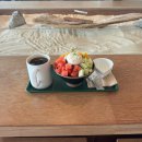 신월목장 | 여수 신월동 카페 추천 서목 생과일 팥빙수 맛집 히든베이 호텔 근처 오션뷰