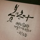마음을 담은 캘리그라피 이미지