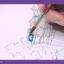 수채화와 여행스케치 이미지