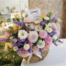 120,000 연보라색 뉴 네추럴 꽃바구니 ＜서울 경기 인천 무료배송 꽃배달＞ 이미지