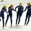 쇼트트랙 여자 3,000m 계주 결승 (김아랑, 박승희, 심석희, 조해리) 이미지