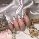 아트스톤 | 잠실새내네일 네일드셀린에서 스톤아트 네일 후기