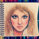 인물화 데생드로잉 이미지