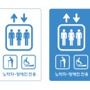 [장애인 노약자 마크] 장애인전용 엘리베이터 마크, 안내판, 사인, 표시 / 노약자전용 엘리베이터 마크, 안내판, 사인, 표시 / 일러스트 ai파일 다운로드 이미지