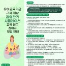 ★유아교육기관 교사 대상 감염관리 시뮬레이션 교육 연구 참여자 모집 안내 (사례비 포함)★ 이미지