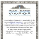 저희는 Vaporfi, 마운틴베이커베이퍼(MBV) 인증된 수입업체 e-liquids vapor city입니다. 이미지