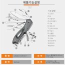 멀티툴나이프 맥가이버칼 다용도나이프 캠핑용칼 이미지
