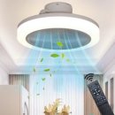씽크라이프 대형 거실 천장형 실링팬 천장선풍기 조명 LED 풍속 6단계 조절, 사각형, 화이트 이미지